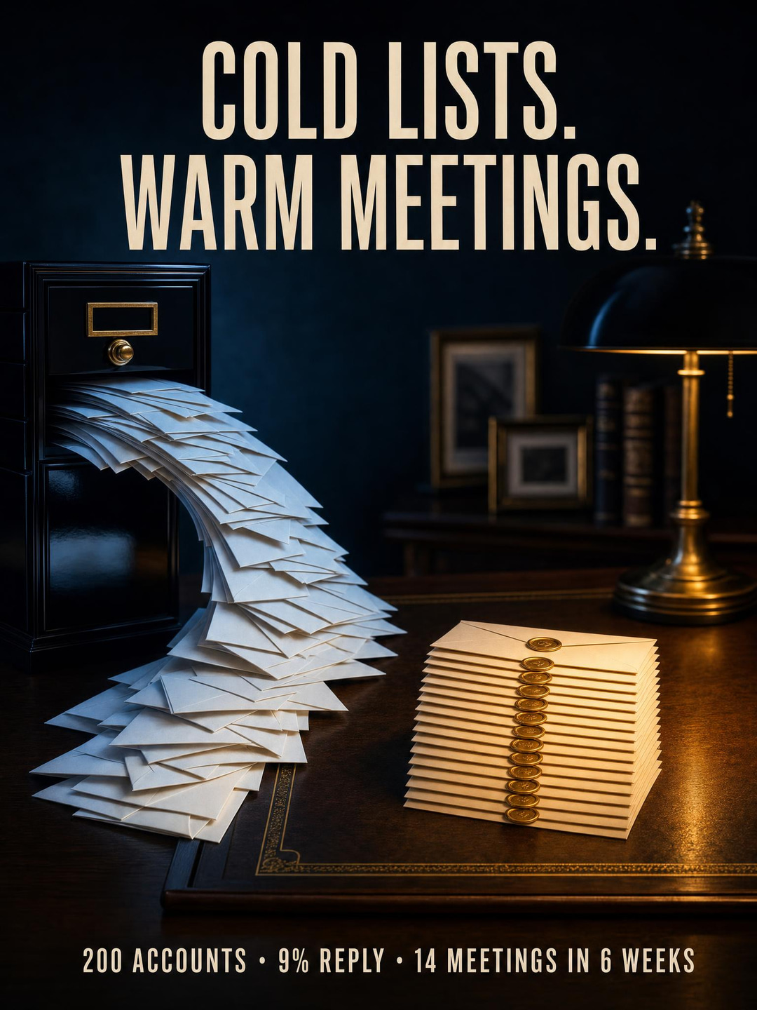 Poster — Cold Lists, Warm Meetings